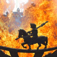 Чаша для костра "Возвращение рыцаря домой " превью Чаша для костра "Возвращение рыцаря домой " превью