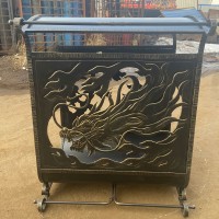 Кованая дровница "Огненный Дракон" превью