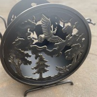 Кованая дровница "Таежный лось" превью