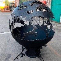 Уличный очаг для костра «Львиная охота» превью