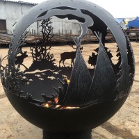 Уличный очаг для костра «Оленья упряжка» превью Очаг для костра фото превью