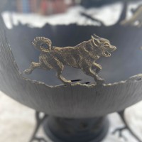 Уличный очаг для костра «Охота на кабана» превью Уличный очаг для костра «Охота на кабана» превью