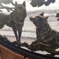 Кованая скамейка "Волки" превью Кованая скамейка "Волки" превью