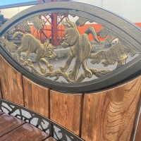 Кованая скамейка "Волки" превью Кованая скамейка "Волки" превью